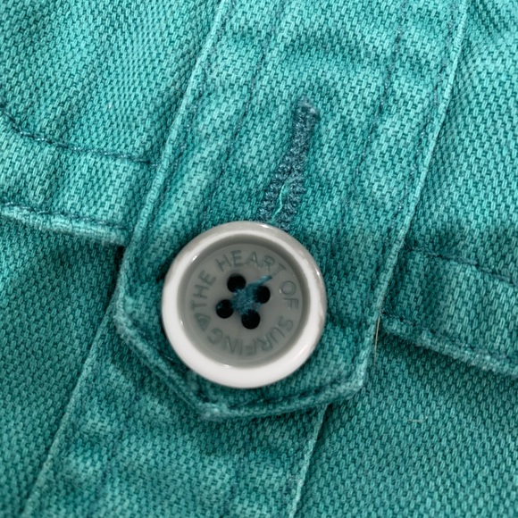 Roxy shorts- sz 9- emerald green - Picture 4 of 4